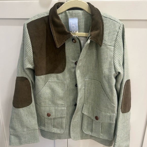 Bella Bliss Green and Brown Checkered Jacket Wool Excellent Condition! - Picture 3 of 5